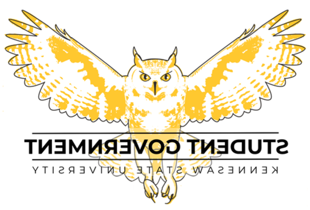 Owl flying with Student Government Association